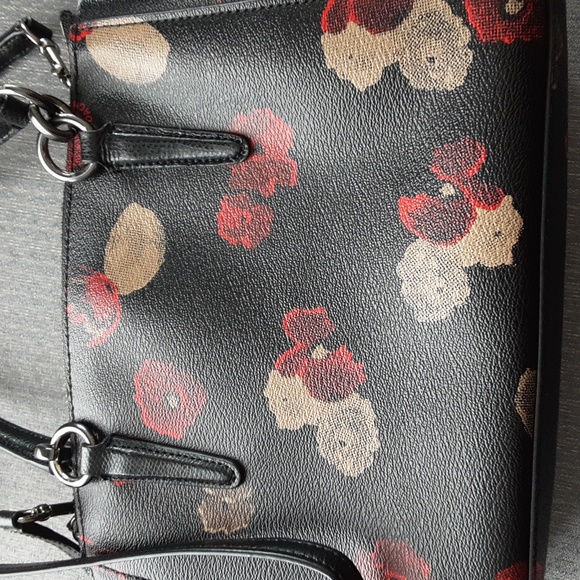 Coach Mini Christine Floral Carryall Purse - Picture 4 of 13